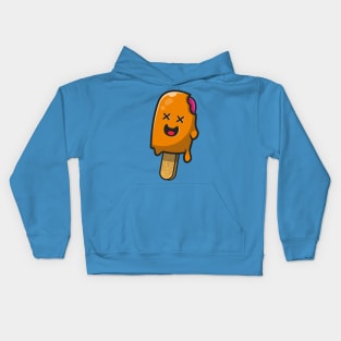 Cute Died Popsicle Melting Cartoon Kids Hoodie